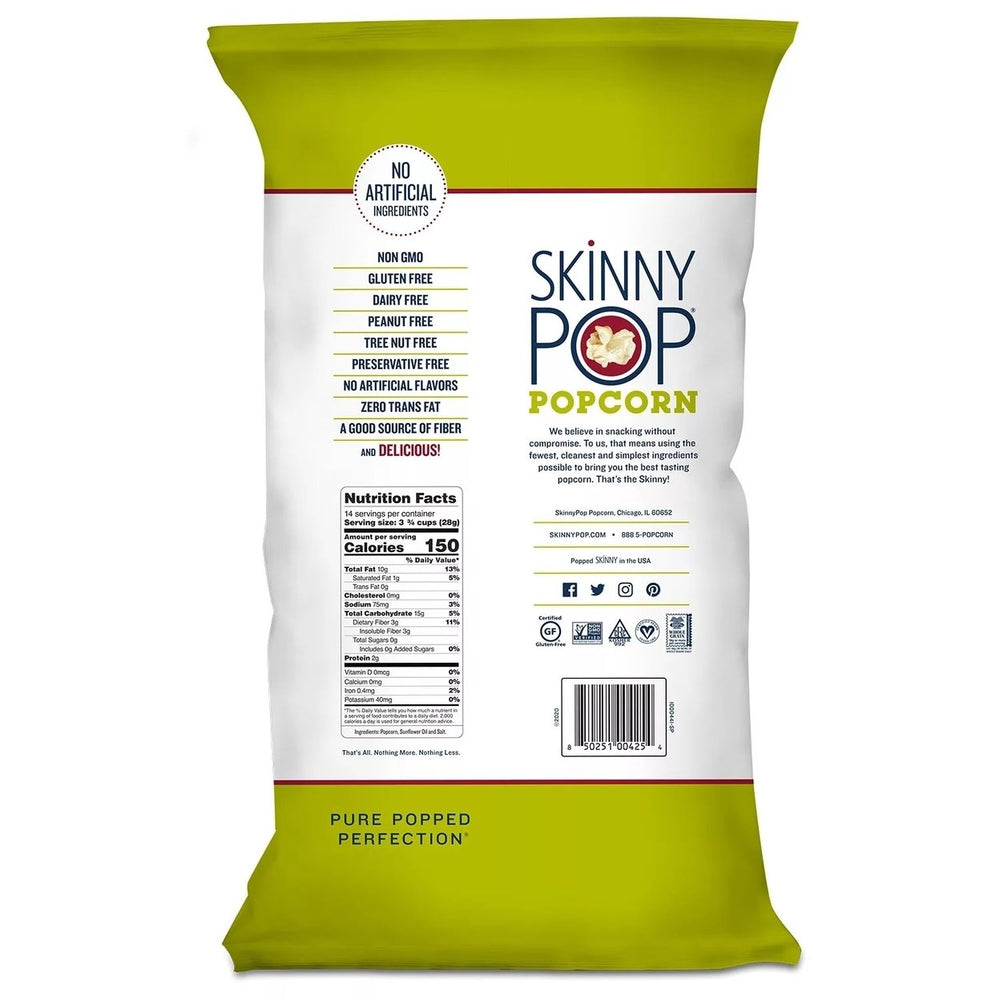 SkinnyPop Original Popcorn Value Size Bag (14 Ounce) Image 2