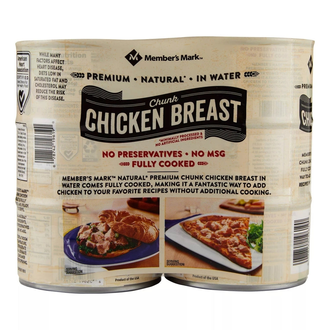 Members Mark Premium Chunk Chicken Breast12.5 Ounce (Pack of 6) Image 2