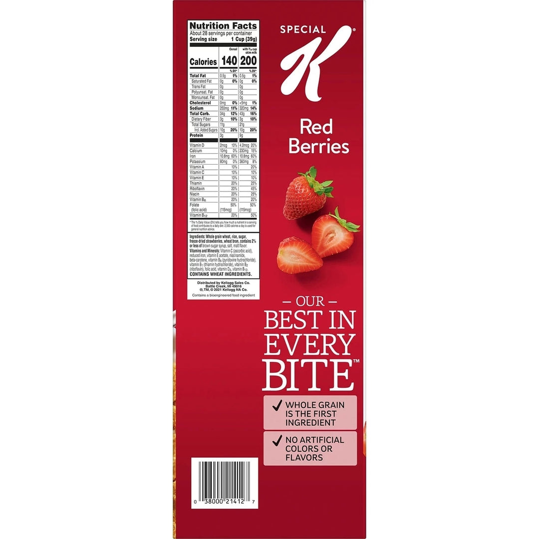 Kelloggs Special K Breakfast Cereal Red Berries (38 Ounce) Image 3