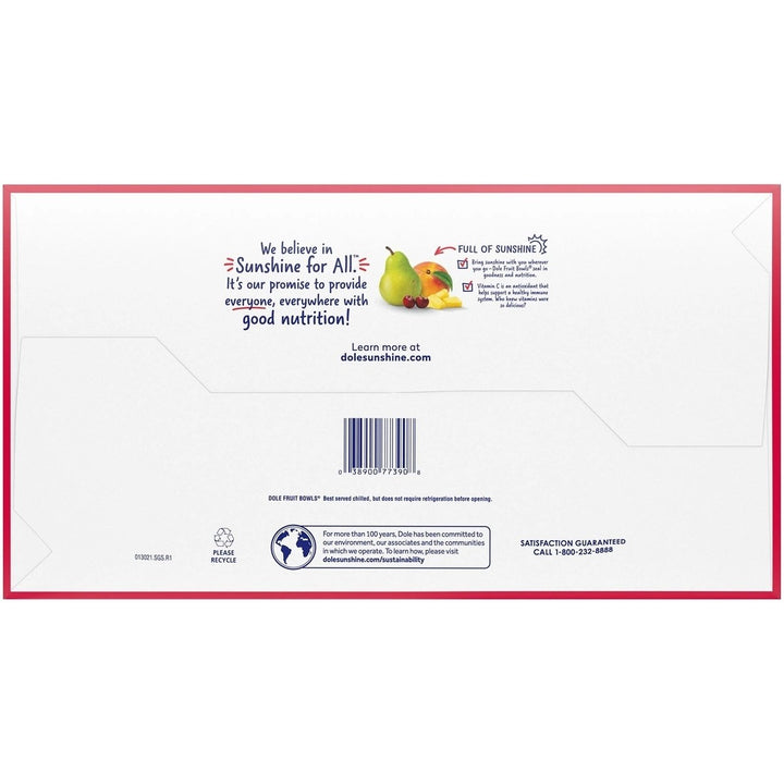 Dole Cherry Mixed Fruit Bowls in 100% Juice 4 Ounce (Pack of 16) Image 4