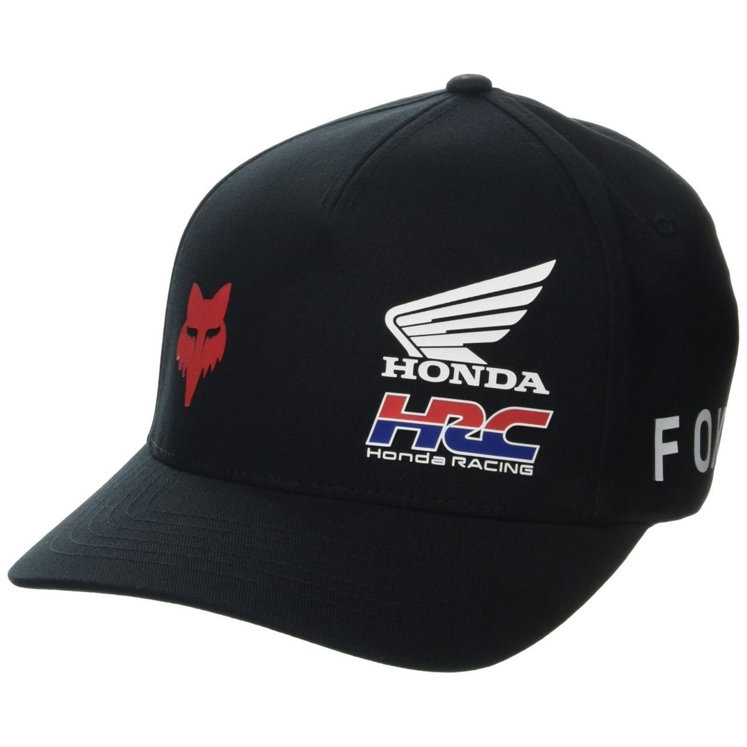 Fox Racing Flexfit Hat X Honda Black Comfortable Stylish Mens Cap XXL Size Image 1