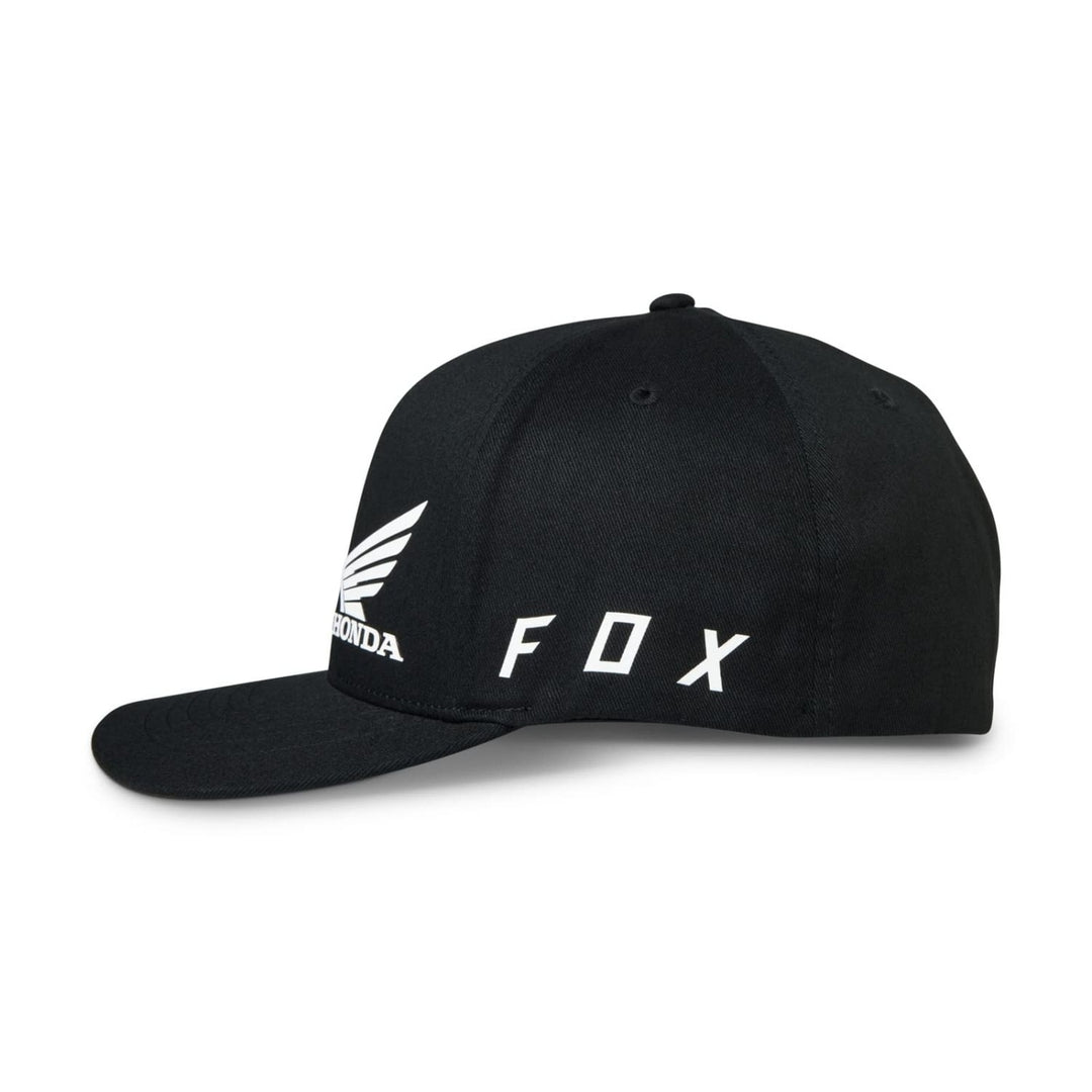 Fox Racing Mens Standard Fox X Honda Flexfit Hat BLK Image 1