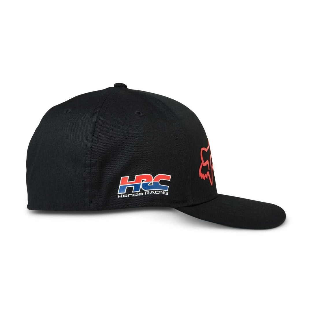 Fox Racing Mens Standard Fox X Honda Flexfit Hat BLK Image 4