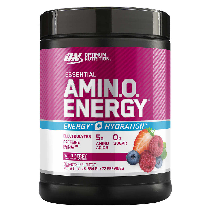 Optimum Nutrition Essential Amino Energy + ElectrolytesWild Berry1.51 Pounds Image 1