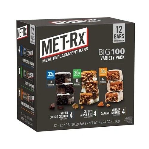 MET-Rx Meal Replacement Protein BarsVariety Pack3.52 Ounce (Pack of 12) Image 1