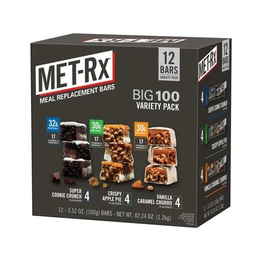 MET-Rx Meal Replacement Protein BarsVariety Pack3.52 Ounce (Pack of 12) Image 2