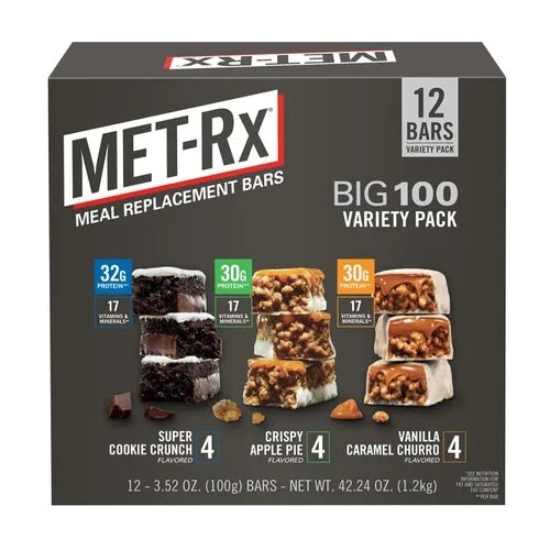 MET-Rx Meal Replacement Protein BarsVariety Pack3.52 Ounce (Pack of 12) Image 3