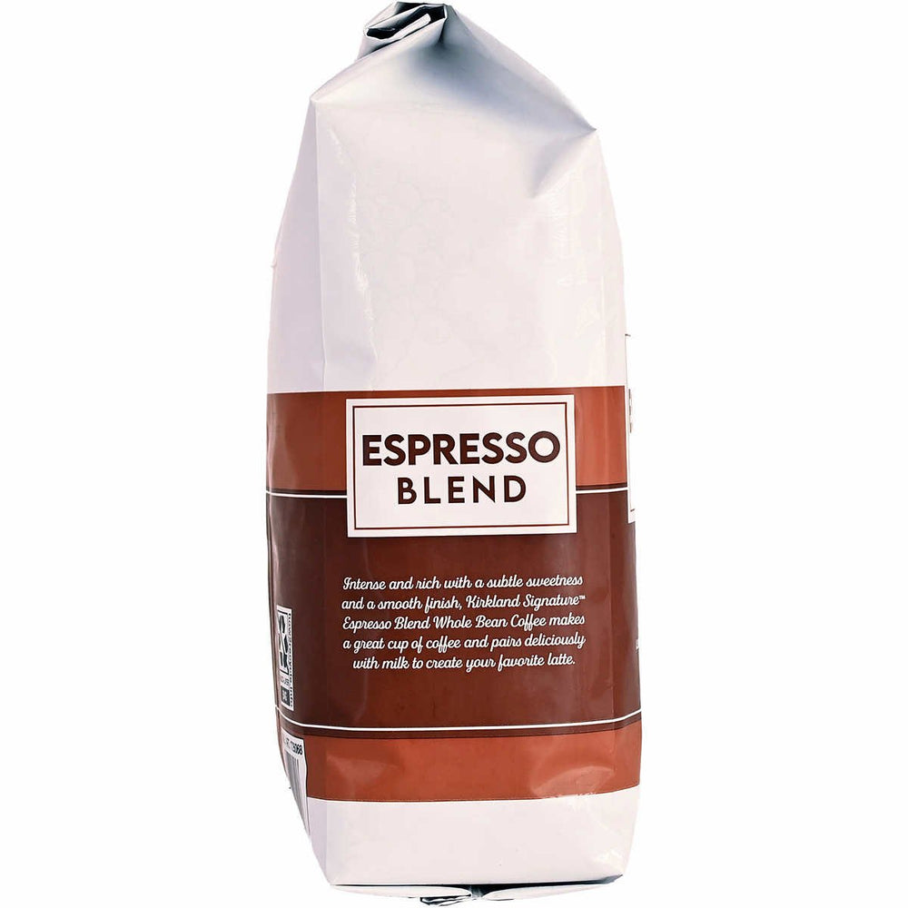 Kirkland Signature Espresso Blend Whole Bean Coffee Dark Roast 2.5 Pounds Image 2