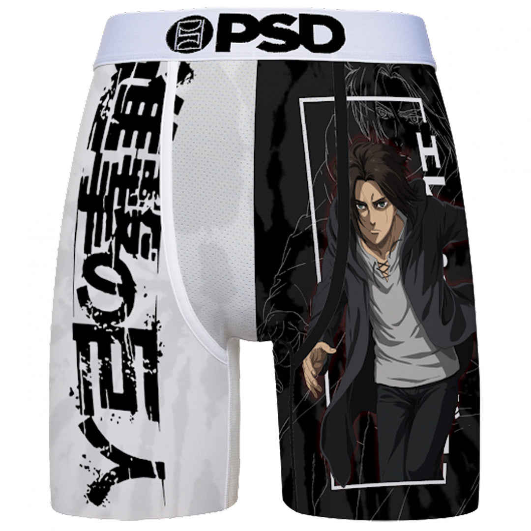 Attack on Titan Eren Yeager Monochrome PSD Boxer Briefs Image 1