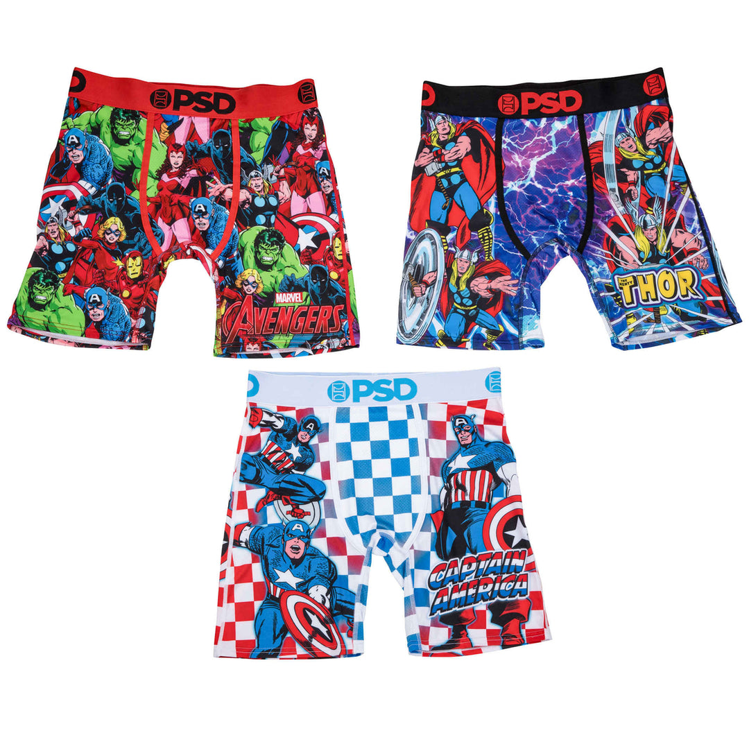 Marvel Avengers Collage 3-Pack PSD Boxer Briefs Image 8