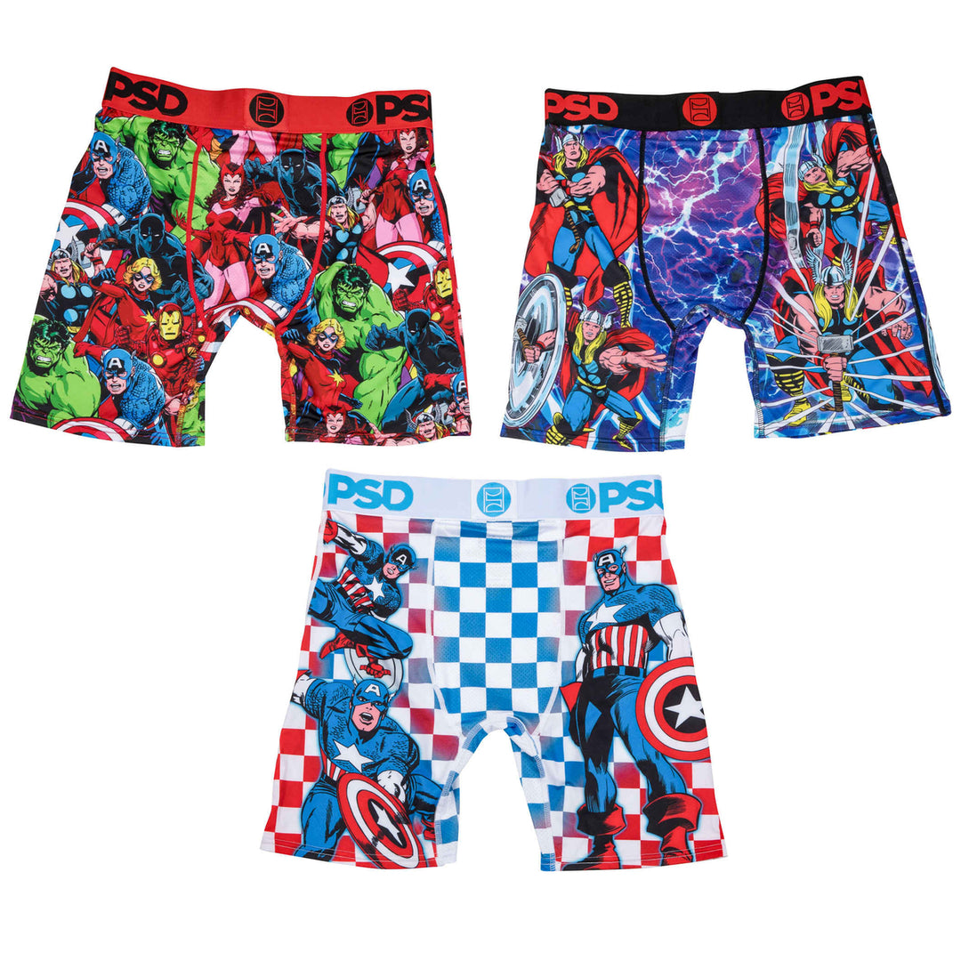 Marvel Avengers Collage 3-Pack PSD Boxer Briefs Image 9