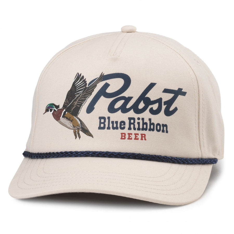 Pabst Blue Ribbon Duck Hunting Adjustable Rope Hat Image 1