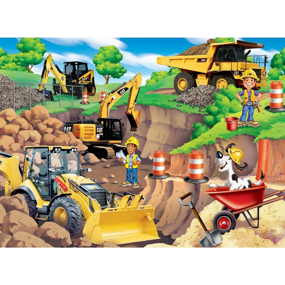 CAT Day at the Quarry 60 Piece Jigsaw Puzzle for Ages 5 and Up 19x14 Inches Image 2