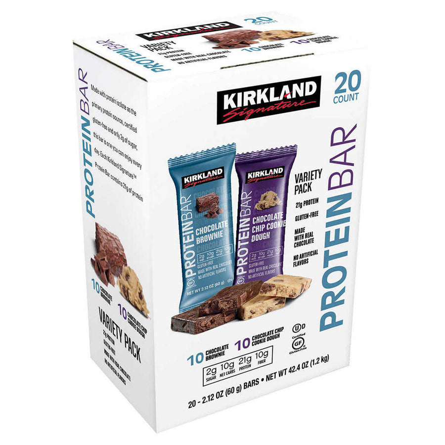Kirkland Signature Protein Bar Energy Variety Pack2.12 Ounce (20 Count) Image 1