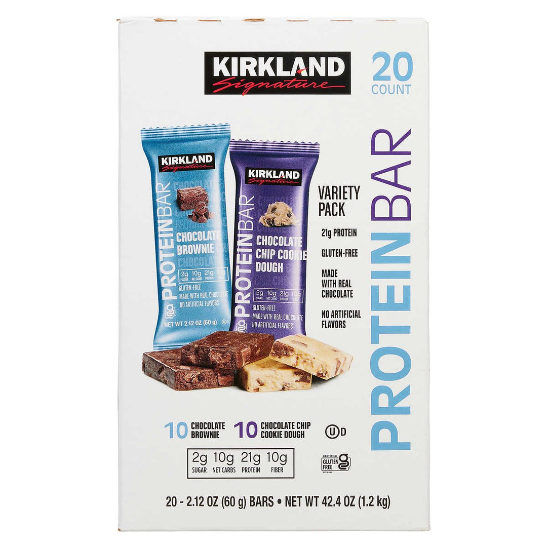 Kirkland Signature Protein Bar Energy Variety Pack 2.12 Ounce (20 Count) Image 2