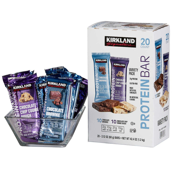 Kirkland Signature Protein Bar Energy Variety Pack 2.12 Ounce (20 Count) Image 4