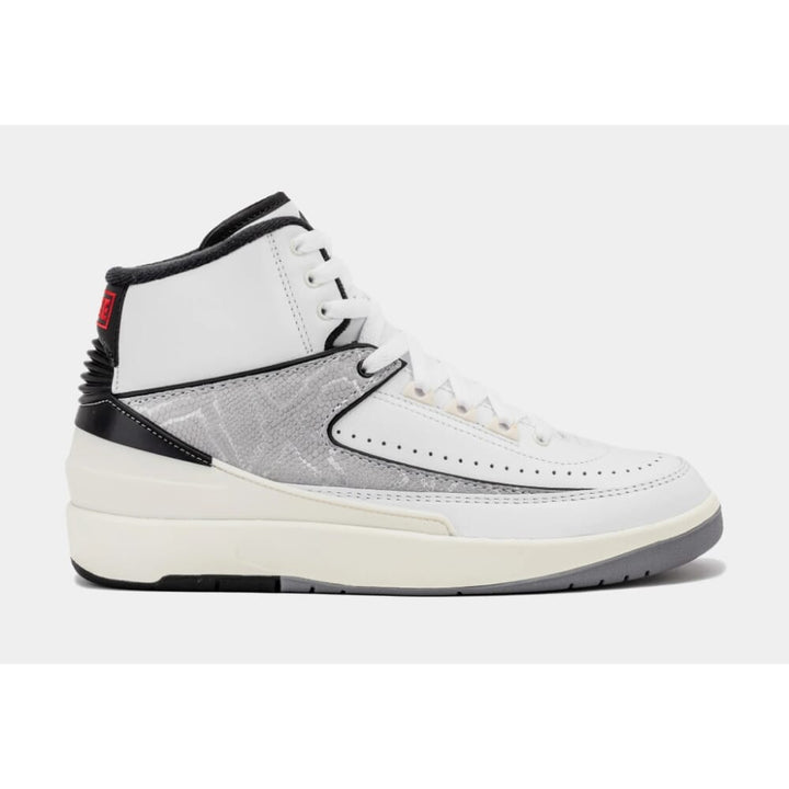 Nike Air Jordan 2 Retro White/Fire Red-Black-Sail DQ8562-102 Grade-School Image 1