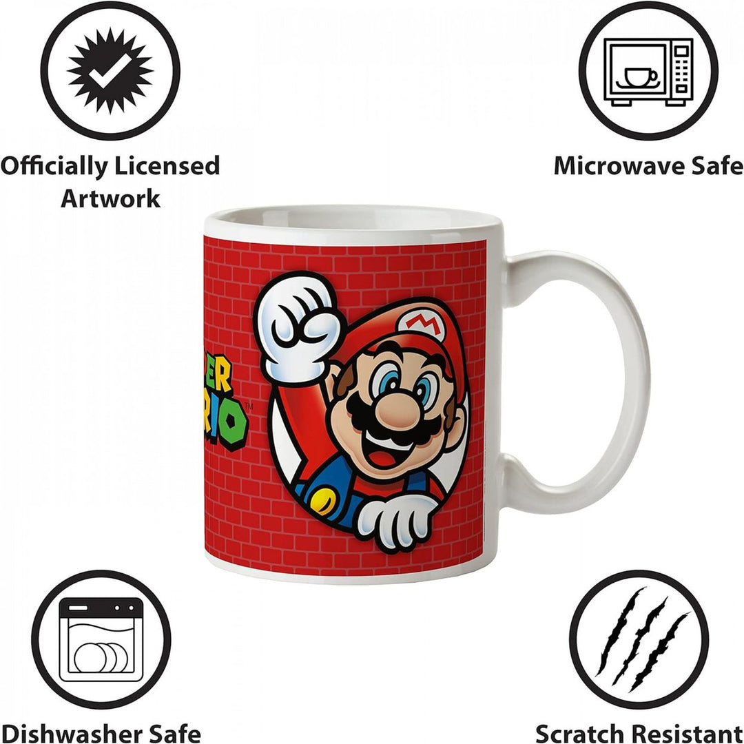 Super Mario Bros. Bricks 11 oz. Ceramic Mug Image 3