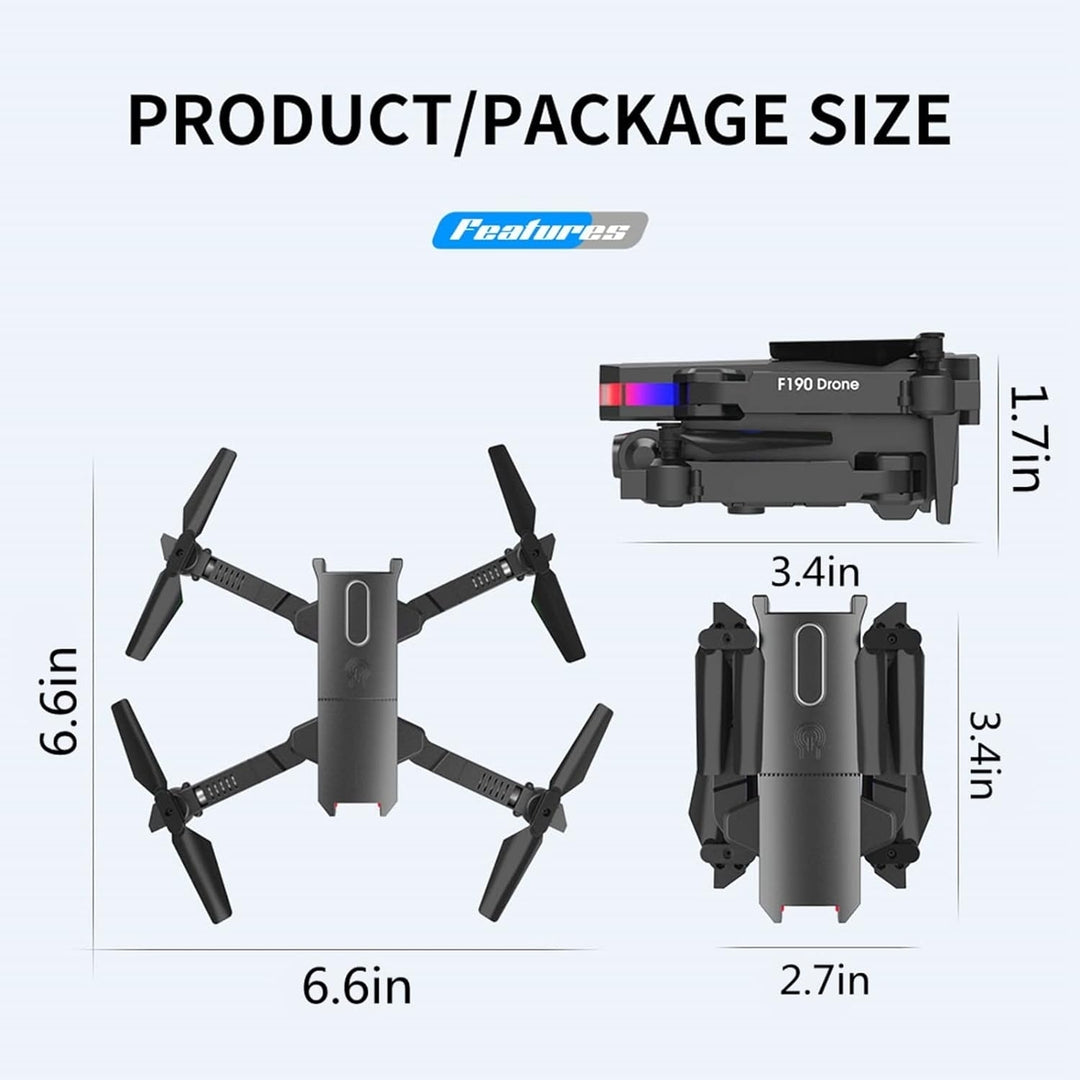 Drones with Camera 4K HD FPV Camera Foldable Remote Control Mini Drone for Adults Beginners Kids Altitude Hold Headless Image 6