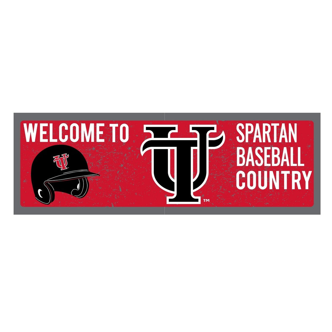 University of Tampa Spartans NCAA Lively UV-Printed Wood Sign with Frame Official Collegiate Team Colors Wall Art Image 1