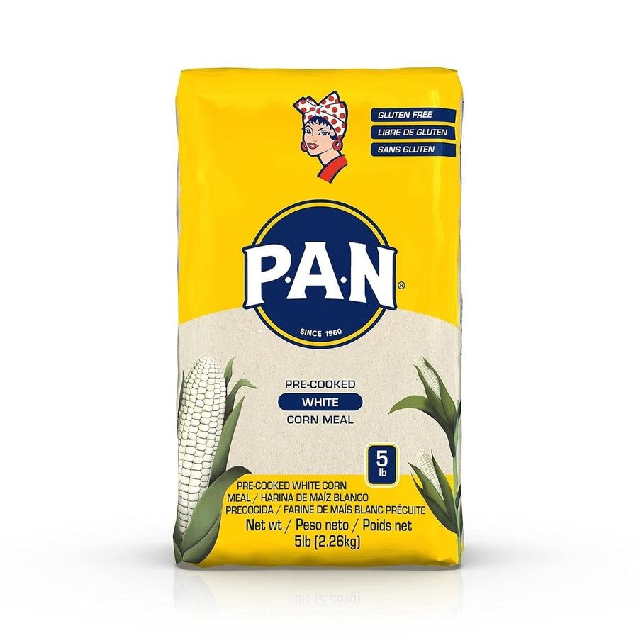 PAN Precooked White Cornmeal (5 Pounds) Image 1