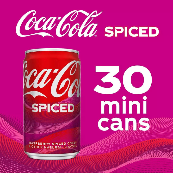 Coca-Cola Spiced Raspberry Mini Can7.5 Fluid Ounce (Pack of 30) Image 4