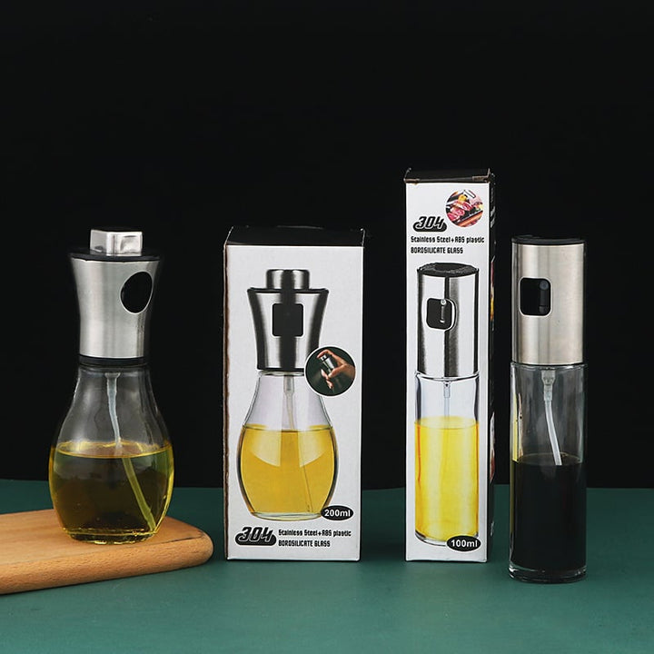 Stainless steel olive oil sprayer bottle dispenser Image 1