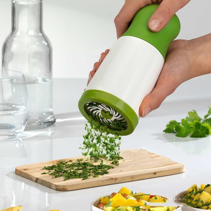 Hand-operated garlic herb grinder spice vegetable mill Image 1