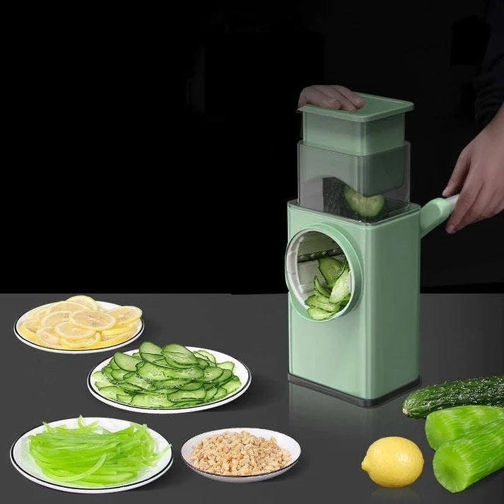 Multifunctional Vegetable Cutter Hand Operated Shredder Image 2