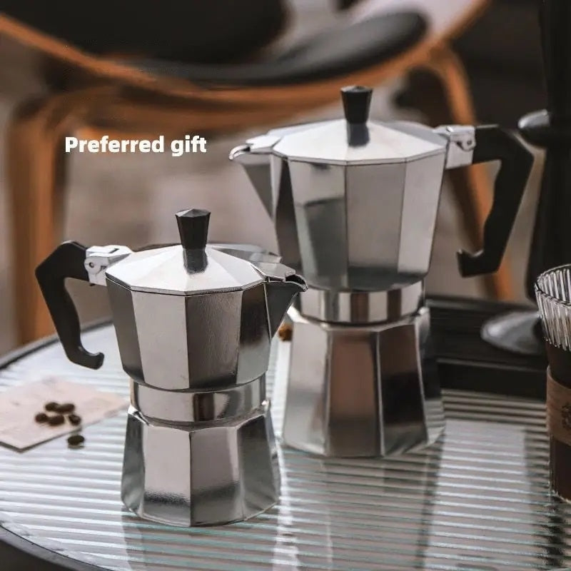 Double Valve Moka Brewing Coffee Pot Espresso Machine Image 4