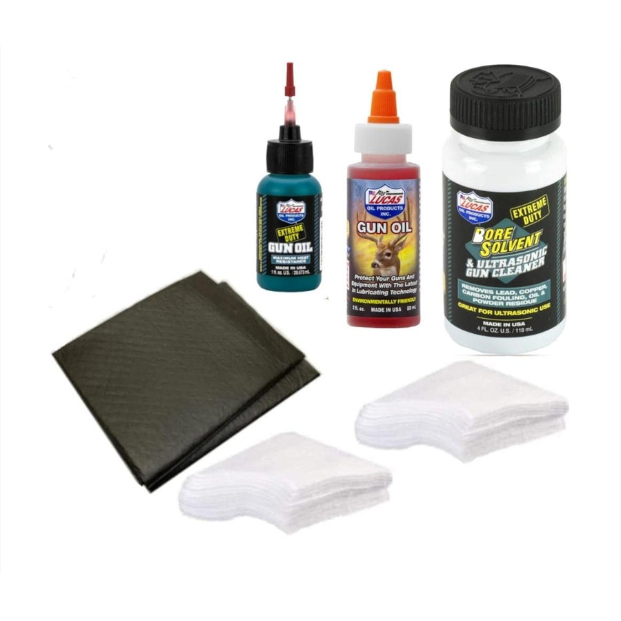 Extreme Duty Bore Solvent and Gun Oil Plus All-Weather Hunting OilPatches and Work Pads Image 1