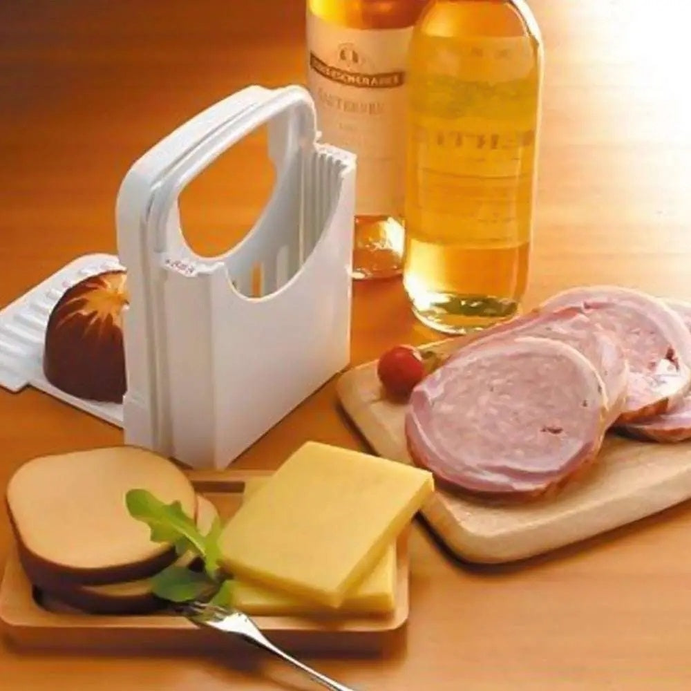 Kitchen Toast Bread Cutter Slicing Baking Tool Slicer Holder Board Image 2