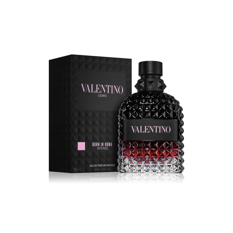 Valentino Uomo Born in Roma Intense EDP Spray 3.4 oz Mens Amber Vanilla Fragrance Image 1