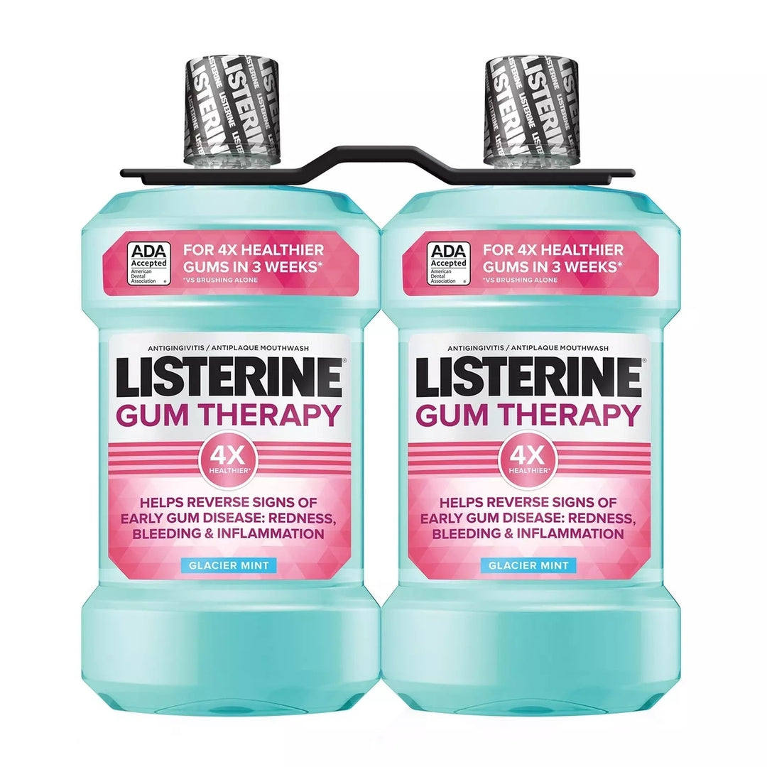 Listerine Gum Therapy Anti-Gingivitis MouthwashGlacier Mint1.5L (Pack of 2) Image 1