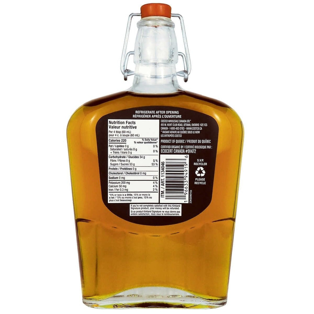 Kirkland Signature 100% Pure Organic Maple Syrup 25 Fluid Ounce Image 4