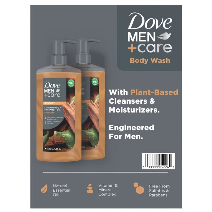 Dove Men+Care Body WashSandalwood26 Fluid Ounce (Pack of 2) Image 2