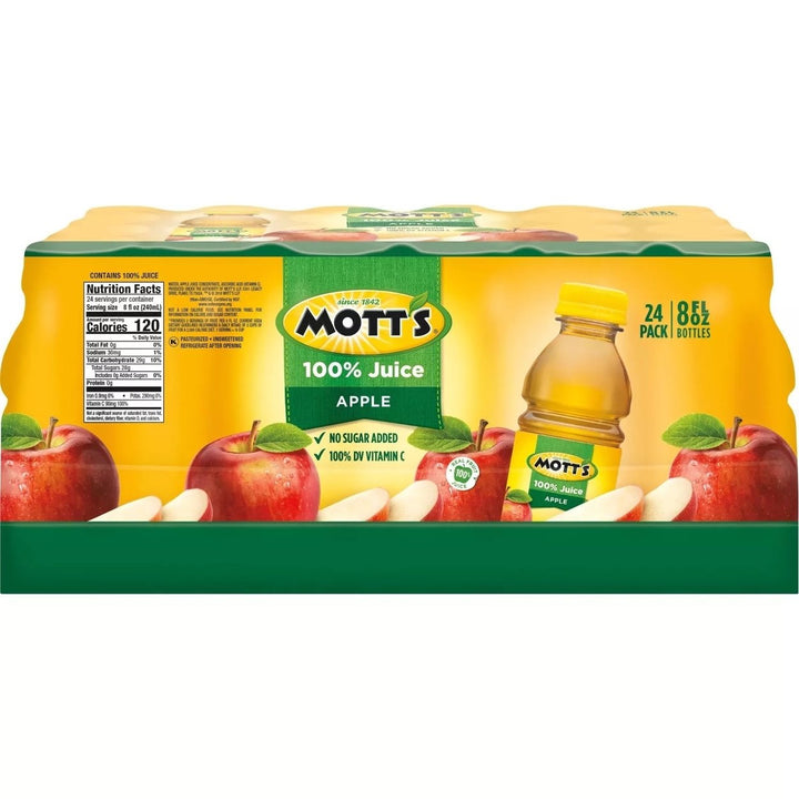 Motts 100% Original Apple Juice 8 Fluid Ounce (Pack of 24) Image 4