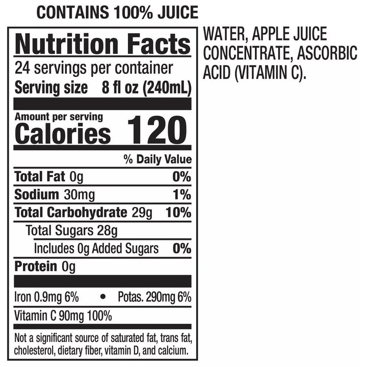 Motts 100% Original Apple Juice 8 Fluid Ounce (Pack of 24) Image 4