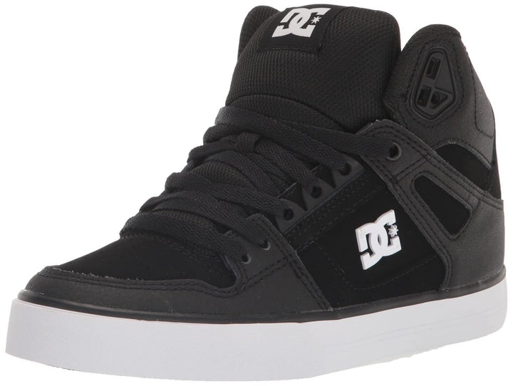 DC Mens Pure High Top Wc Skate Shoes Casual Sneakers 13 BLACK/BLACK/WHITE Image 1