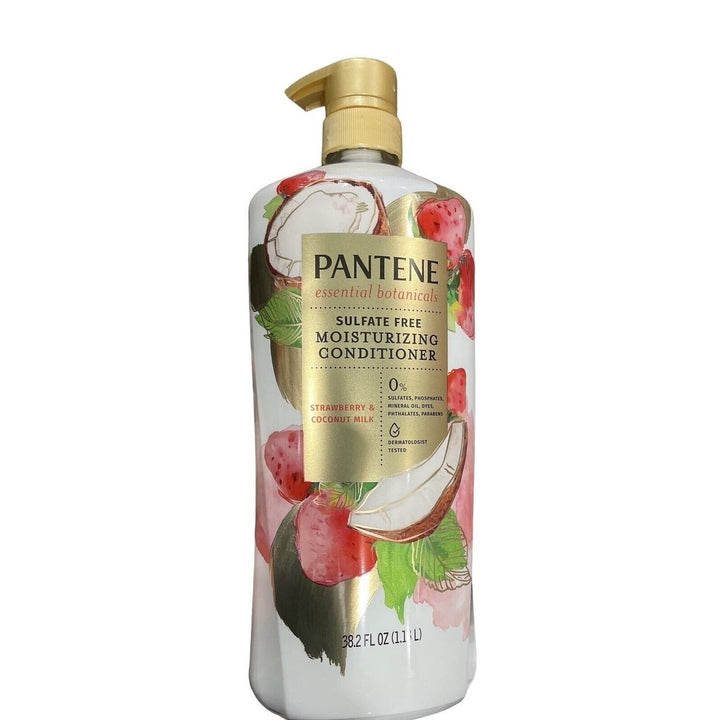 Pantene Essential Botanicals Strawberry and Coconut Conditioner38.2 Fl Oz Image 1