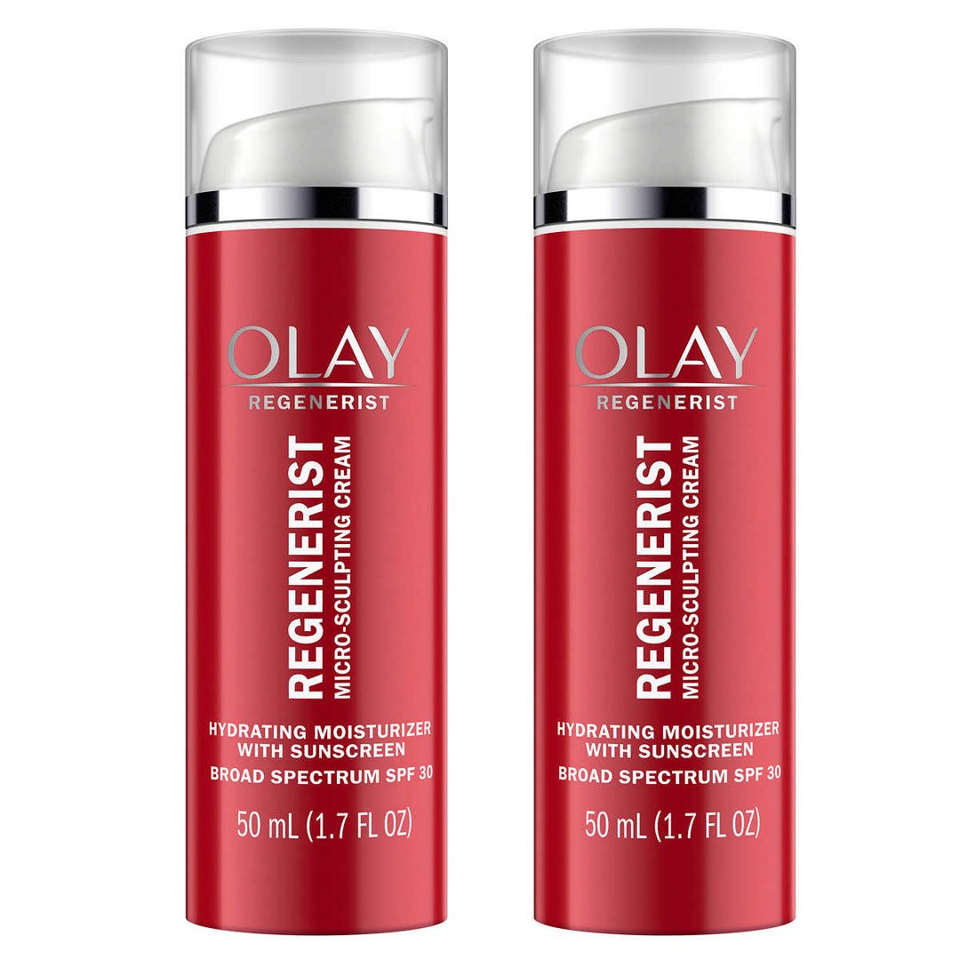 Olay Regenerist Facial MoisturizerSPF 301.7 Fluid Ounce (Pack of 2) Image 1