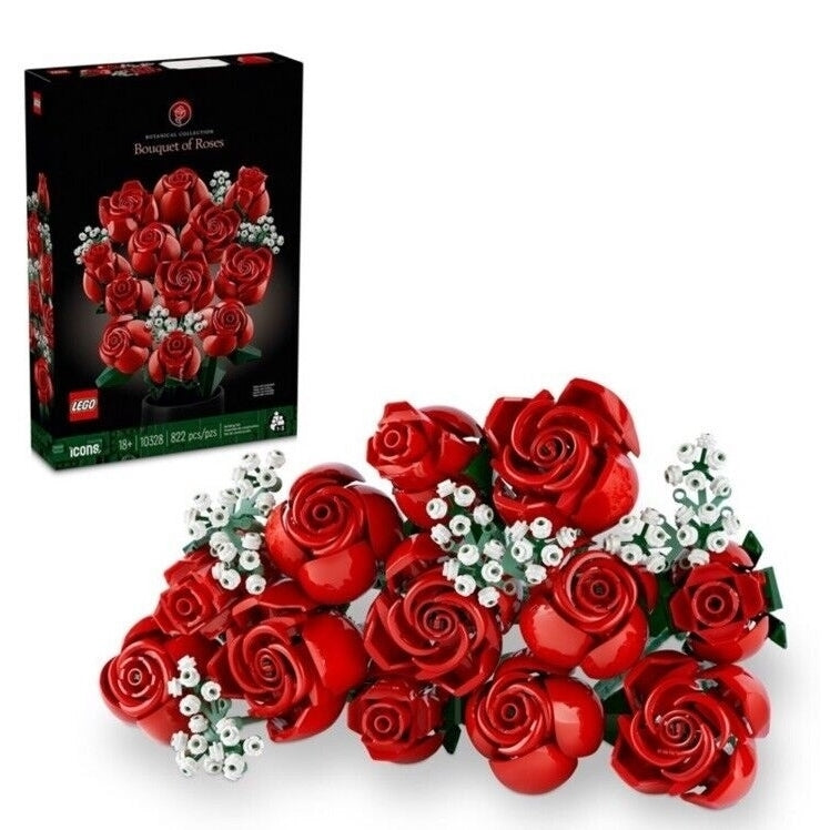 LEGO 2024 Icons Botanical Collection Bouquet of Roses Building Set Image 1