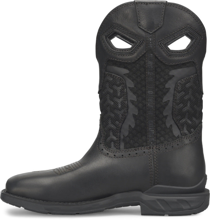 Double-H Boots Mens 11 Shadow Phantom Rider Wide Square Soft Toe Waterproof Roper Black - DH5381 BLACK Image 2