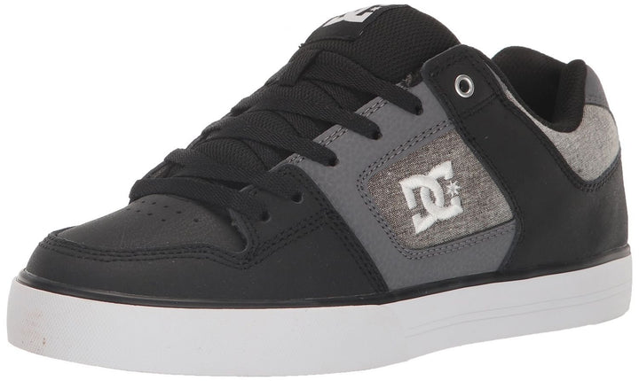 DC Shoes Mens Pure Shoes Black/White/Armor - 300660-KWA BLACK/WHITE/ARMOR Image 1