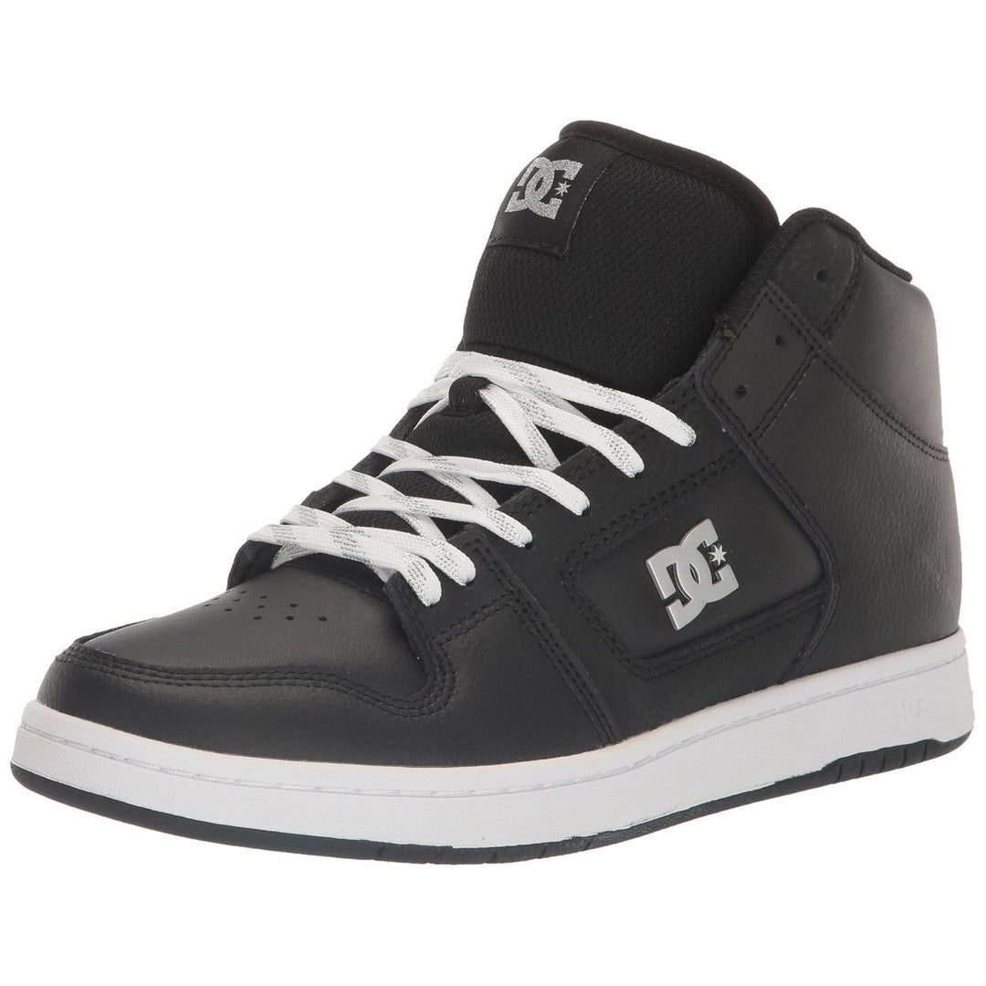 DC Shoes Womens Manteca 4 Hi High-Top Shoes Black/Silver - ADJS100164-BS2 BLACK/SILVER Image 4