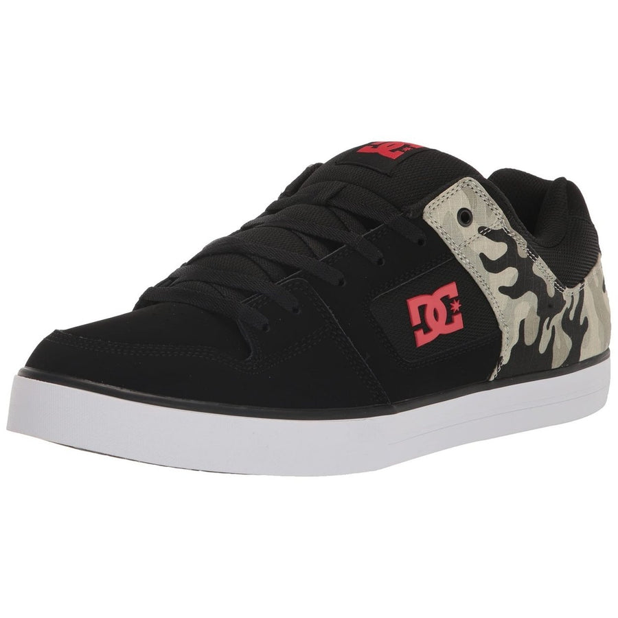 DC Shoes Mens Pure Shoes Black Camouflage - 300660-CA2 Black Camouflage Image 1