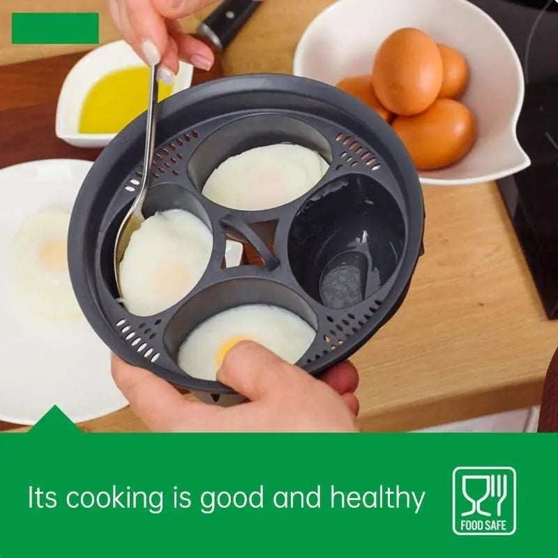 High Temperature Resistant 4-Hole Egg Steamer Boiler Holder Image 1