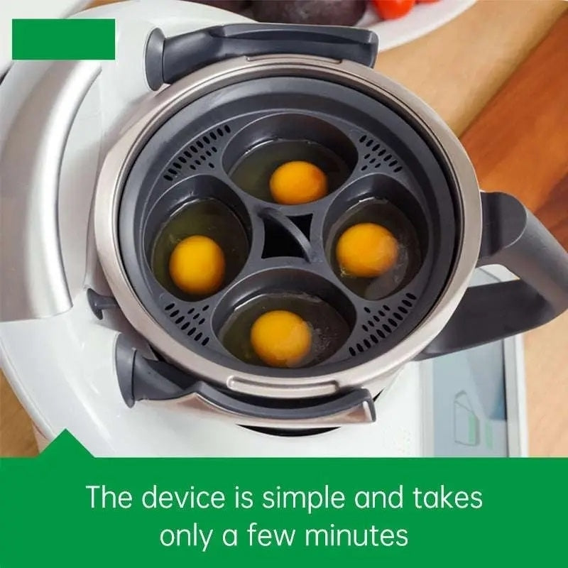 High Temperature Resistant 4-Hole Egg Steamer Boiler Holder Image 4