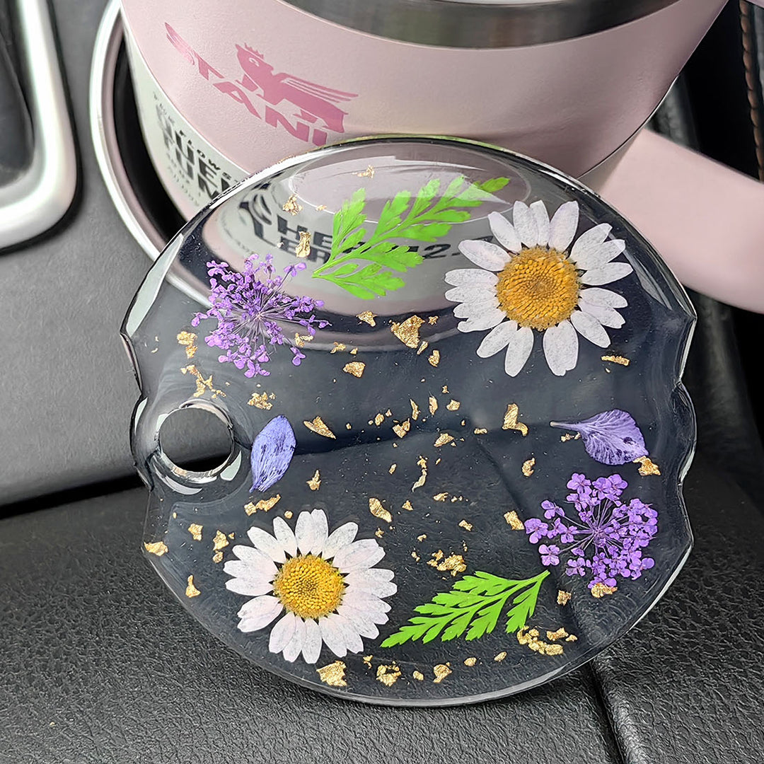 Dry Flower Handmade Stanley Tumbler Topper,Stanley Tumbler Lid Accessory Image 2