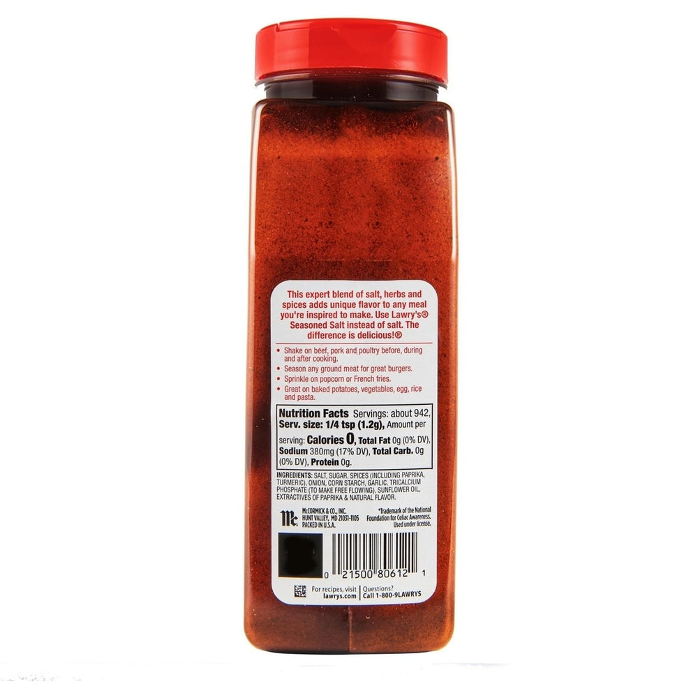 Lawrys Seasoned Salt - 40oz container Image 2